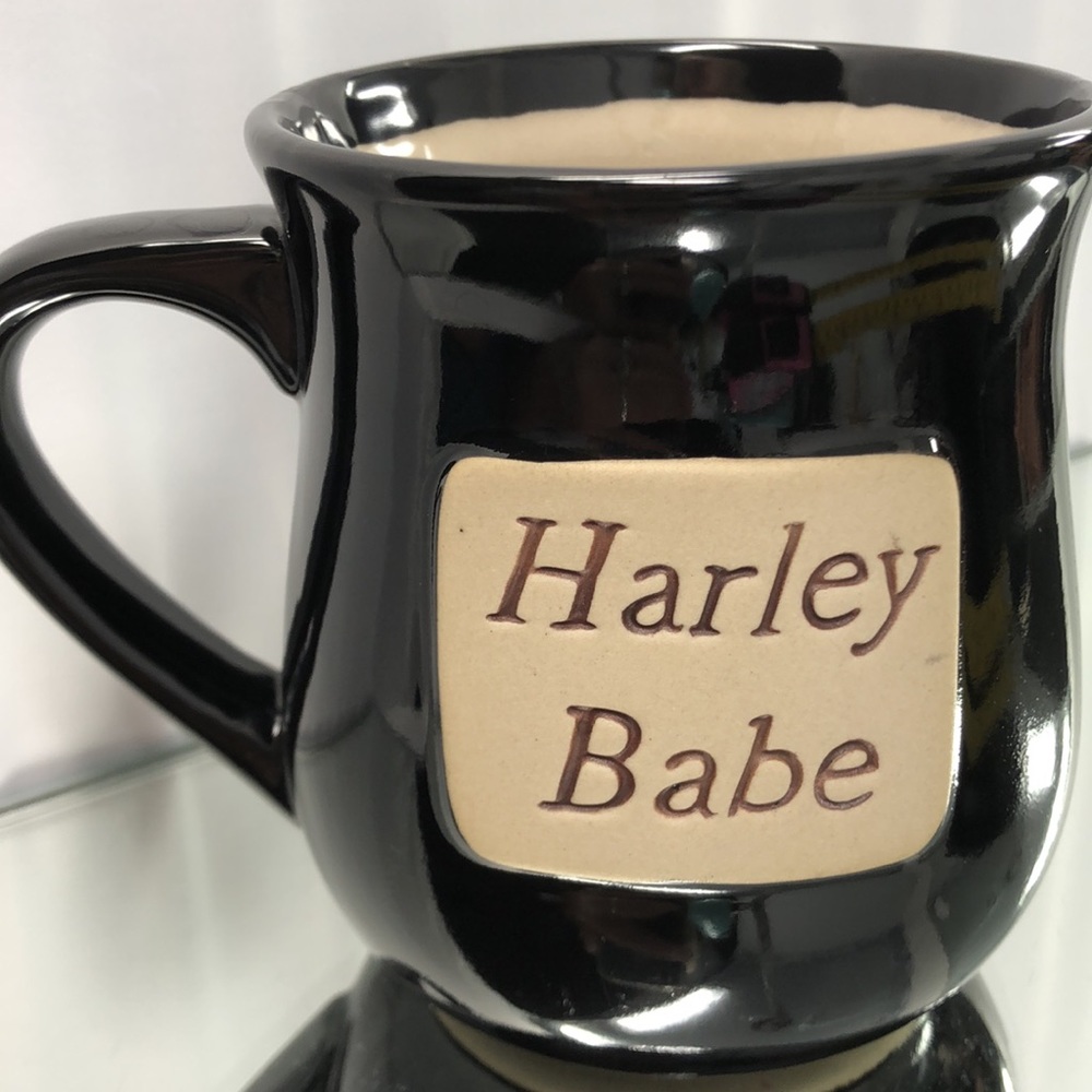Harley Babe mug Harley Davidson ceramic coffee tea mug black mug ceramic